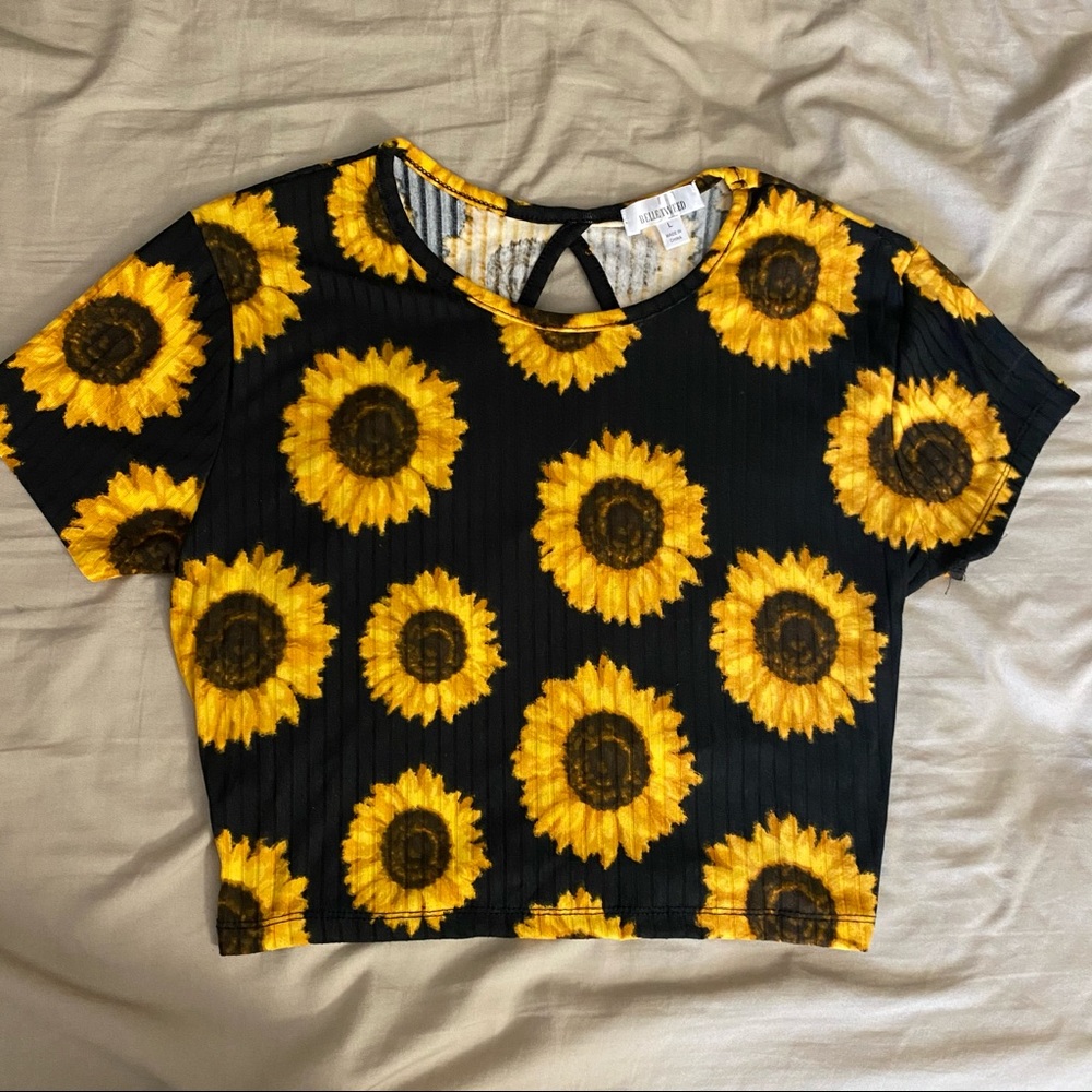 Sunflower crop top